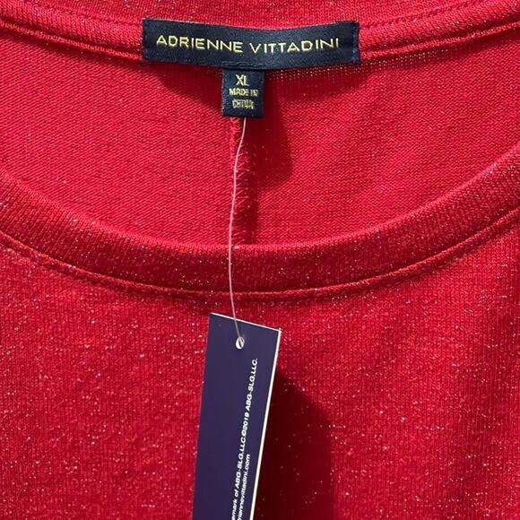 ADRIENNE Vittadini jeweled glitter top NWT - Picture 6 of 7
